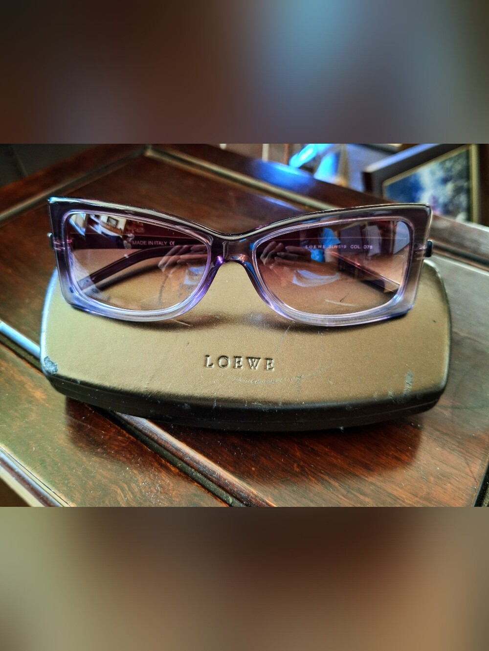 Authentic EUC Loewe sunglasses SLW519 COL. D78
